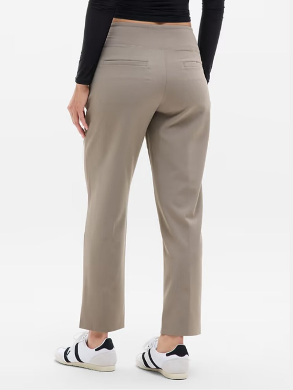 NWT Athleta Endless High Rise Straight Leg Pant - Beige Size 0 - Picture 2 of 12